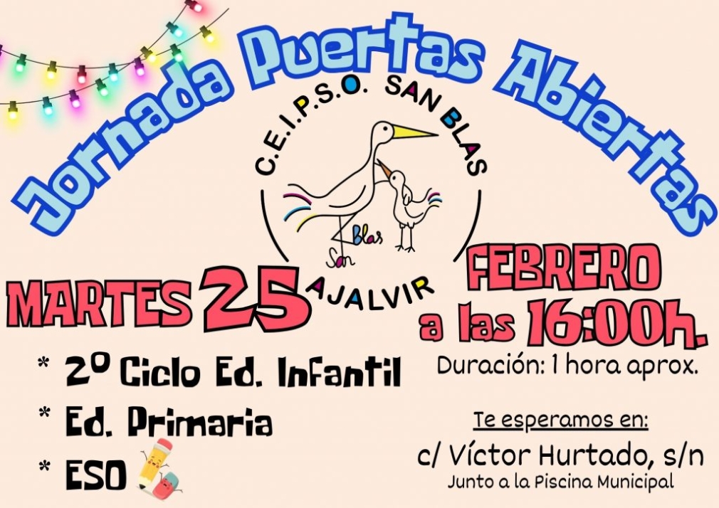 JORNADA PUERTAS ABIERTAS CEIPSO SAN BLAS