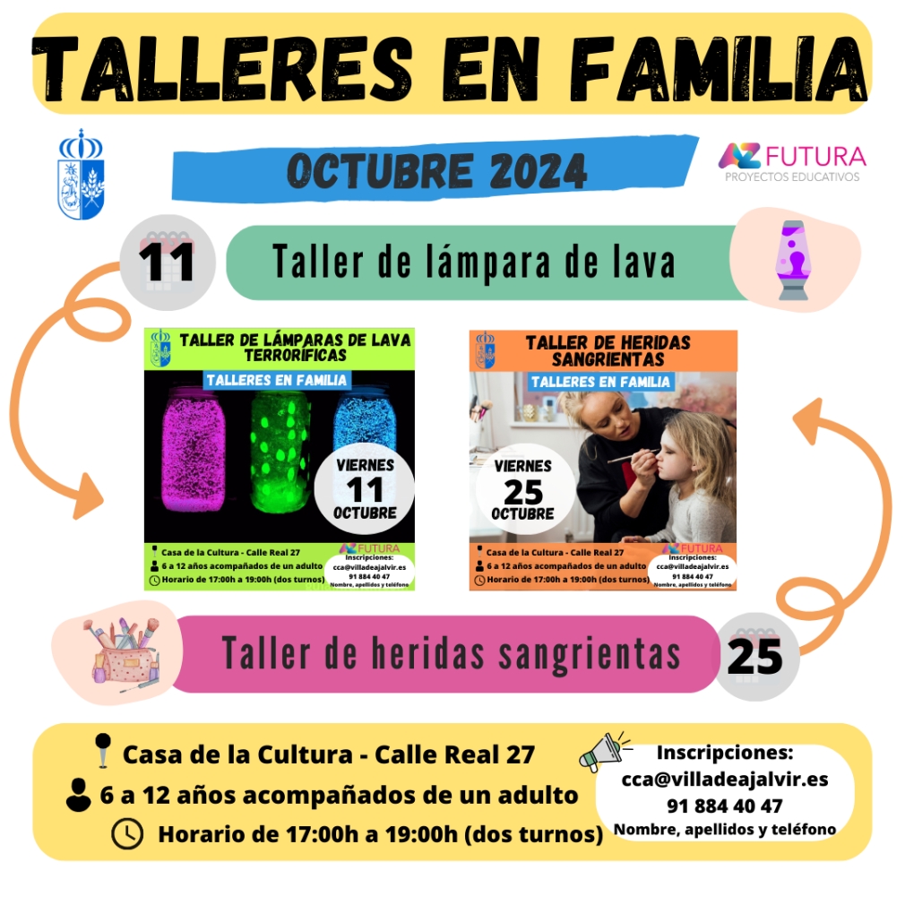 TALLERES EN FAMILIA OCTUBRE 24