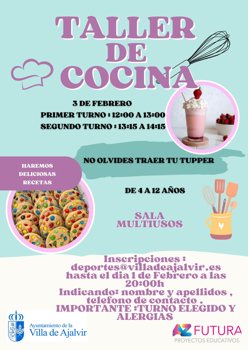 TALLER DE COCINA INFANTIL