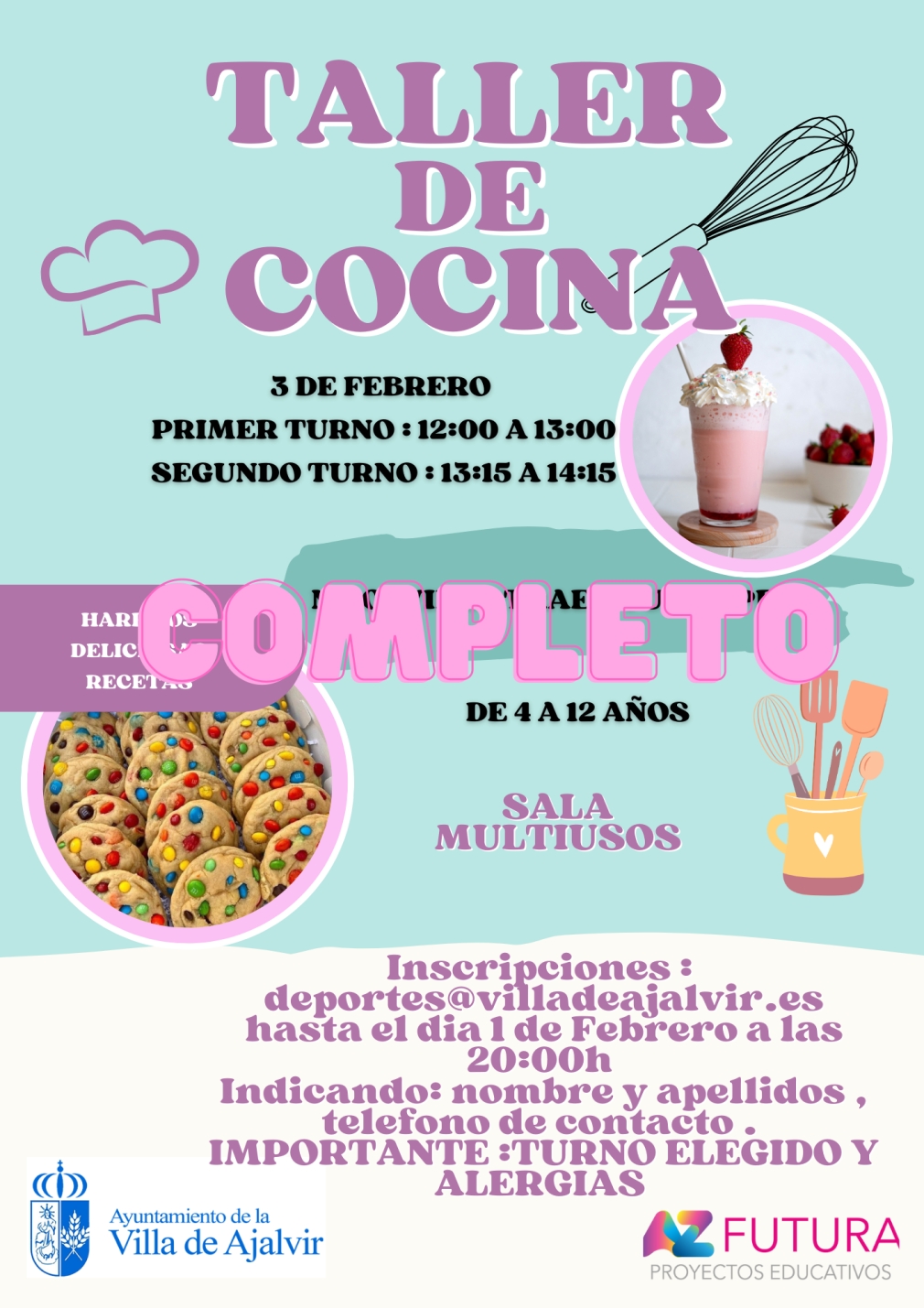 TALLER DE COCINA COMPLETO