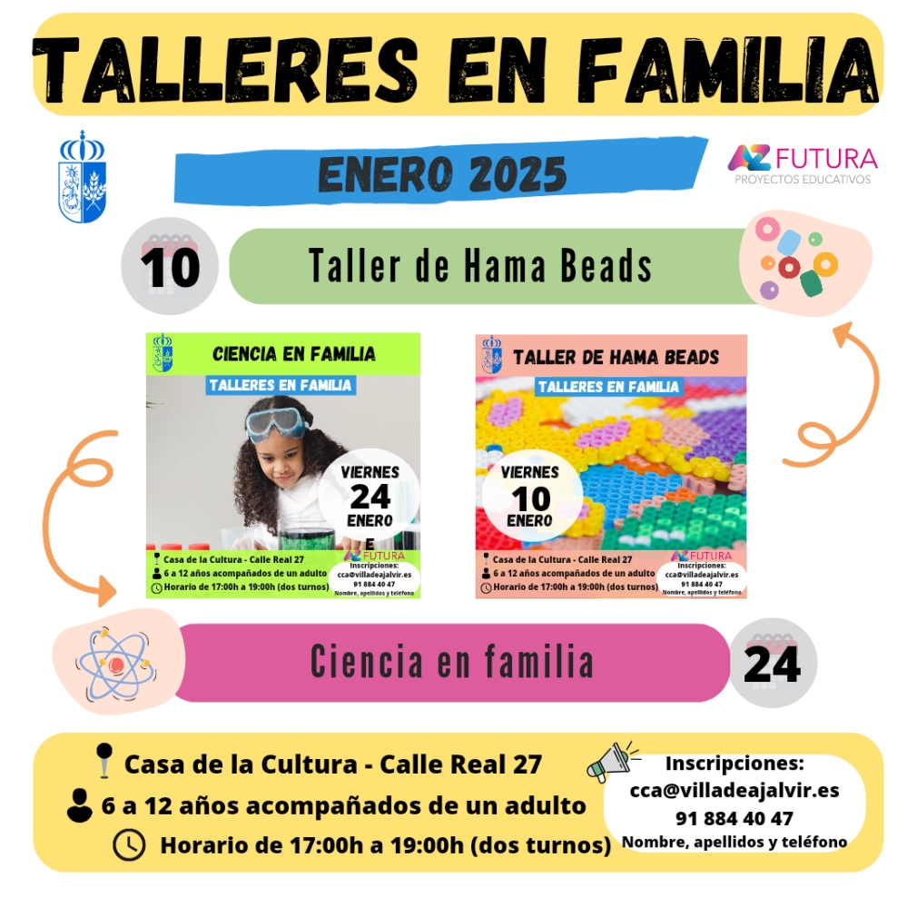 TALLERES EN FAMILIA ENERO